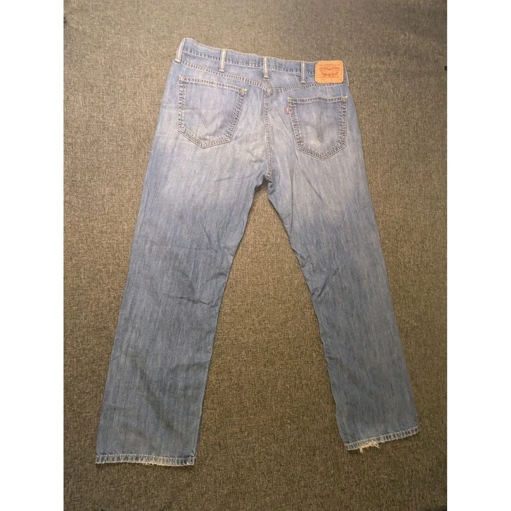 Vtg Levis 559 Relaxed Straight 38X32 Men's Blue Medium Wash Outside‎ Denim Pants